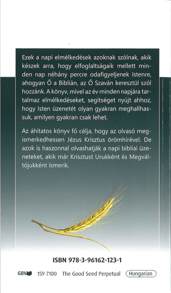 image du produit La Bonne Semence, perpétuel, livre, Hongrois