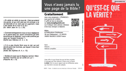 image du produit Qu'est-ce que la vérité ? (paquet de 100)