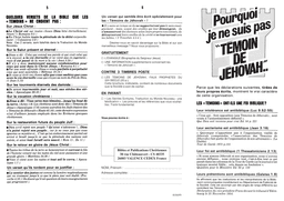 image du produit Pourquoi je ne suis pas témoin de Jehovah ?