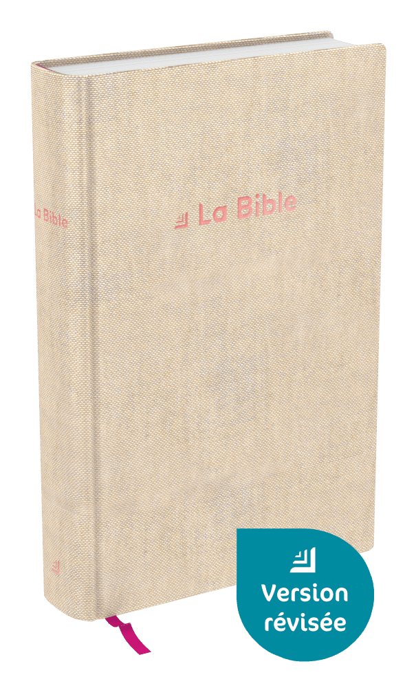 Produit Bible Darby révisée format standard, rigide lin beige