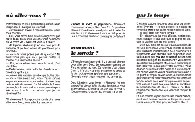 image du produit Où allez-vous ? (paquet de 100)