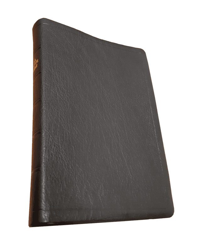 Produit Bible cuir noir, grandes marges, format moyen