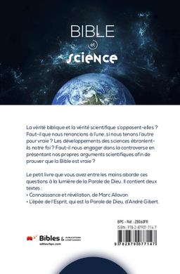 image du produit Bible et science : Connaissance et révélation - L'épée de l'Esprit