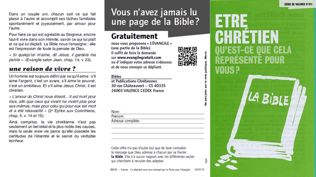 image du produit Être chrétien (paquet de 100)