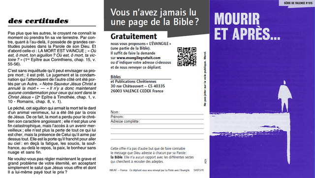 image du produit Mourir et après ? (paquet de 100)