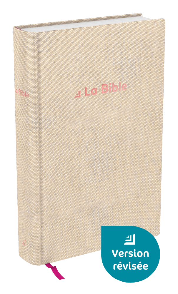 Produit Bible Darby révisée format compact, rigide lin beige