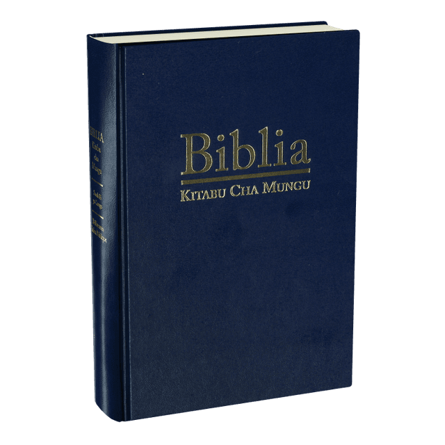 image du produit Bible, swahili, cartonnée bleue, format compact