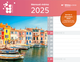 image du produit Calendrier Mensuel-mémo, 2025