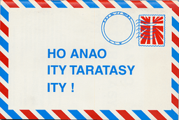 image du produit Une lettre pour vous, malgache