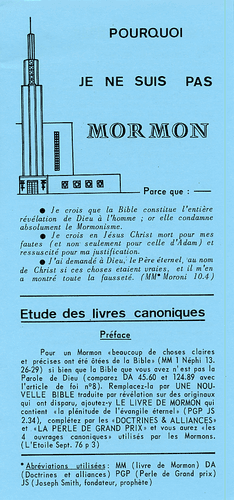 Produit Pourquoi je ne suis pas mormon ?