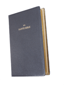 image du produit Bible cuir noir, grand format, ancienne prés.