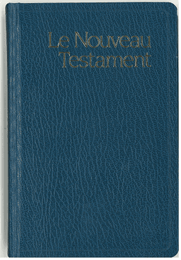 image du produit Nouveau Testament format de poche, rigide, bleu