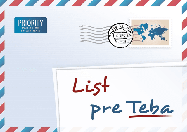 image du produit Une lettre pour vous, slovaque