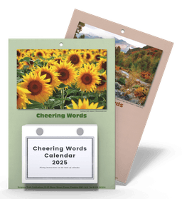 image du produit Calendrier "Cheering Words", Anglais, 2025