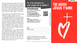 image du produit Toi aussi Jésus t'aime (paquet de 100)