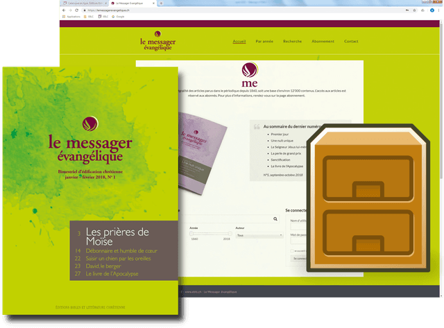 Produit Le Messager Évangélique, abonnement PAPIER + NUMERIQUE, 6 n° + ARCHIVES