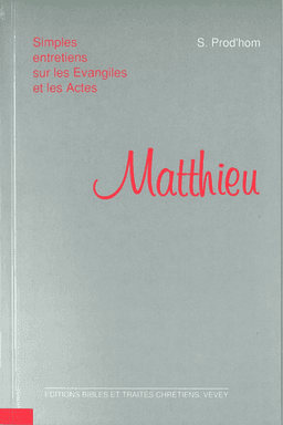 image du produit Simples entretiens sur Matthieu