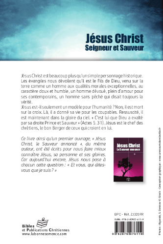 image du produit Jésus Christ, Seigneur et Sauveur