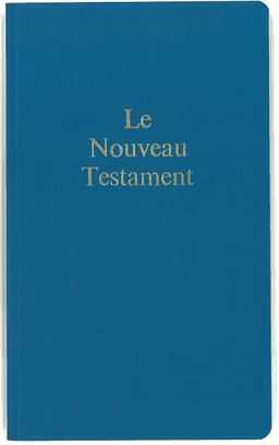 image du produit Nouveau Testament grand format, broché, bleu