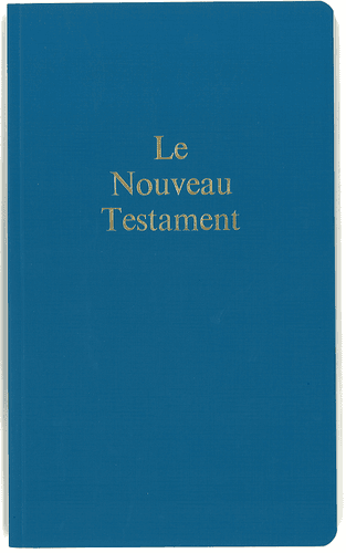 image du produit Nouveau Testament grand format, broché, bleu