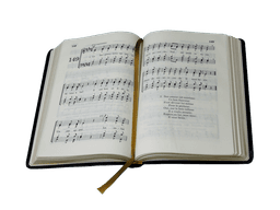 image du produit Hymnes et Cantiques ancienne édition, skinluxe souple, bleu, tranches or, grand format