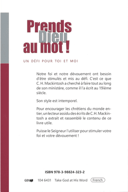 image du produit Prends Dieu au mot ! Un défi pour toi et moi
