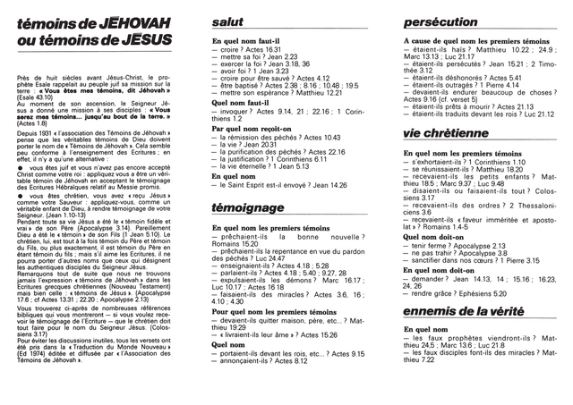 image du produit Témoins de Jéhovah ou témoins de Jésus ?