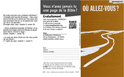 image du produit Où allez-vous ? (paquet de 100)