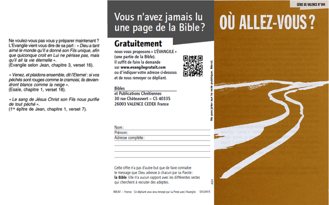 image du produit Où allez-vous ? (paquet de 100)