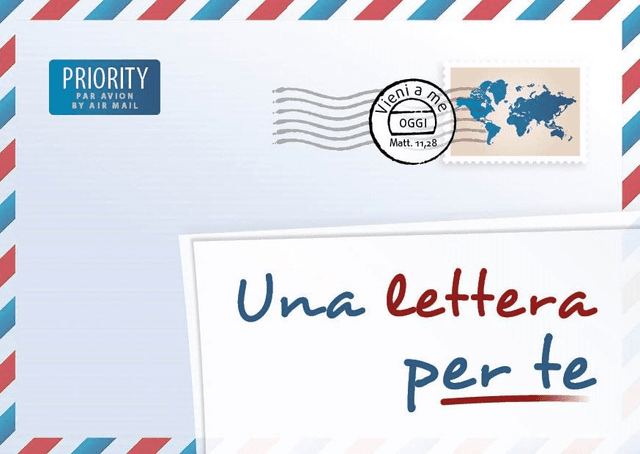 Produit Une lettre pour vous, italien