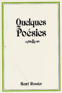 image du produit Quelques poésies