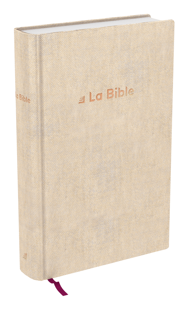 Produit Bible Darby Révisée format standard, rigide lin beige