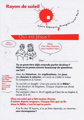 image du produit Cours biblique : rayon de soleil