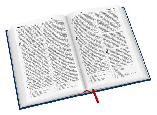 image du produit Bible Darby Révisée grand format, rigide bleu