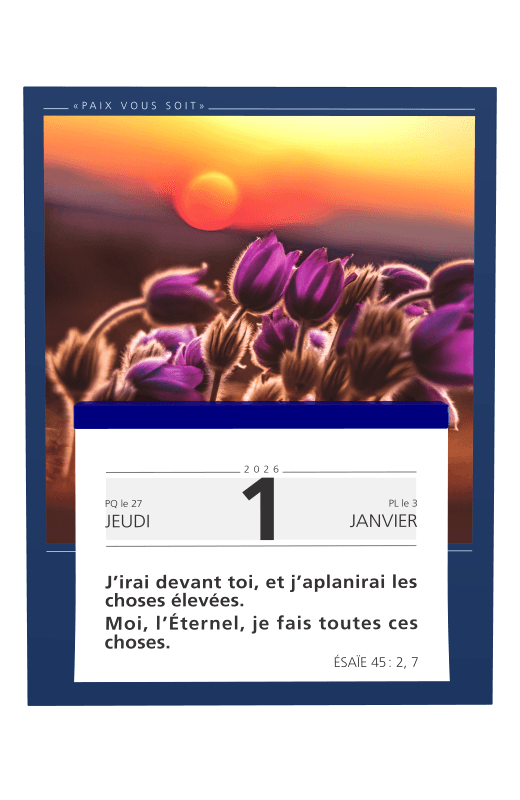 Produit Paix vous soit, 2026