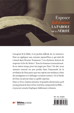 image du produit Exposer fidèlement la parole de la vérité