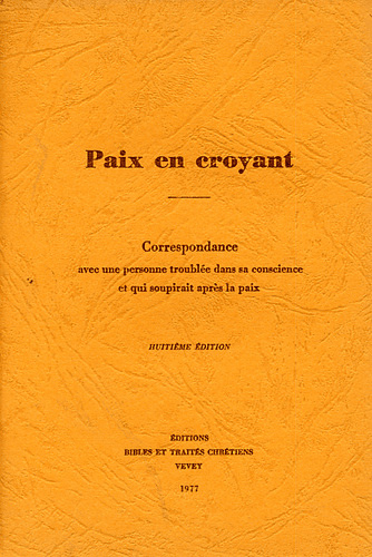 image du produit Paix en croyant