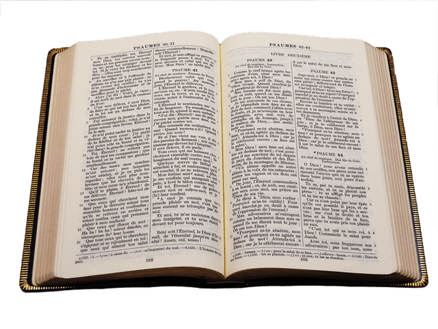 image du produit Bible cuir noir, grand format, ancienne prés.