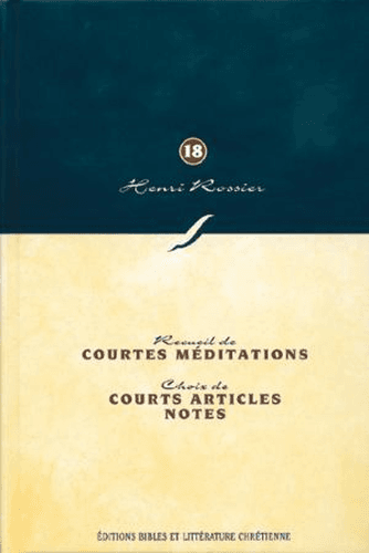 image du produit Courtes méditations, courts articles, notes (Vol. 18)