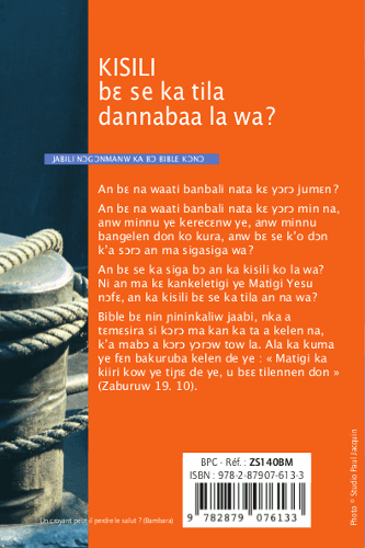 image du produit Un croyant peut-il perdre le salut ? Bambara