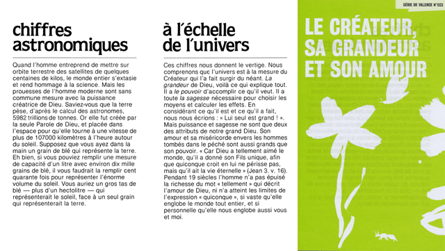 image du produit Le créateur, sa grandeur et son amour (paquet de 100)