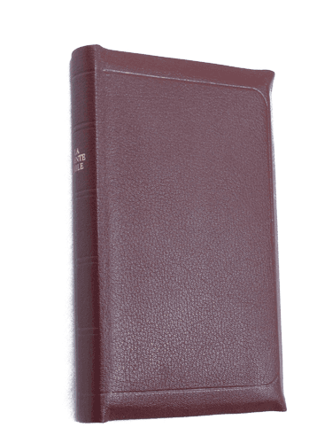 image du produit Bible cuir grenat, petit format, ancienne prés.