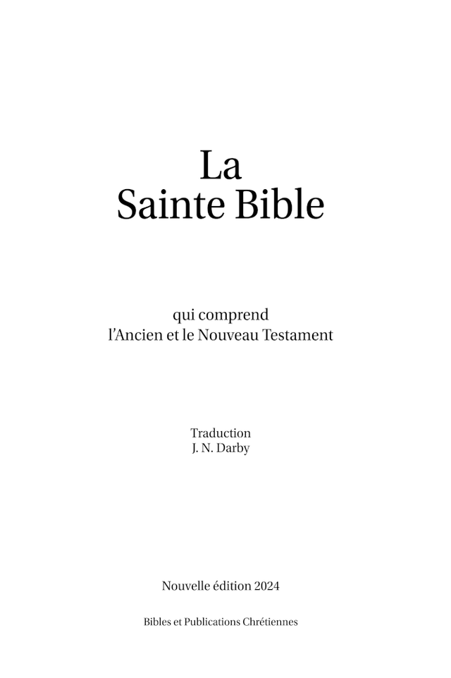 image du produit Bible Darby grand format, souple bleu