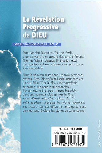 image du produit La révélation progressive de Dieu