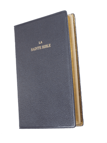 image du produit Bible cuir noir, grand format, ancienne prés.