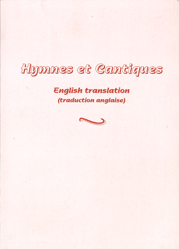 image du produit Hymnes et cantiques, ancienne édition, en anglais