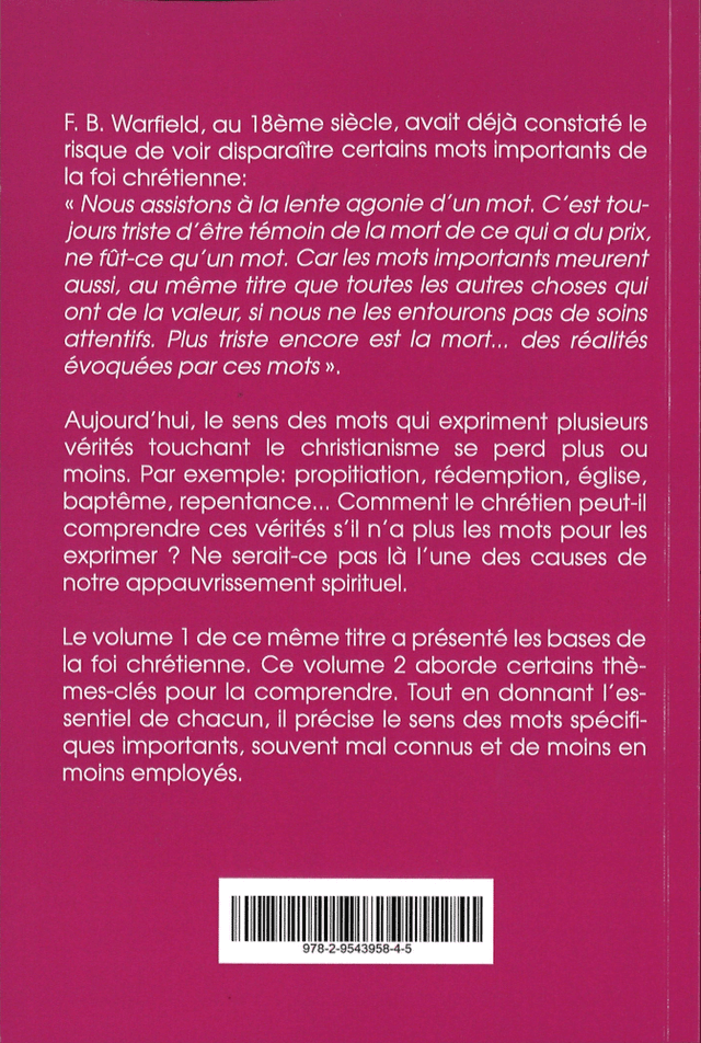 image du produit Pour mieux comprendre la foi chrétienne vol2